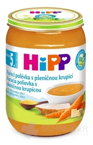 HiPP Polievka BIO Kuracia s pšeničnou krupicou