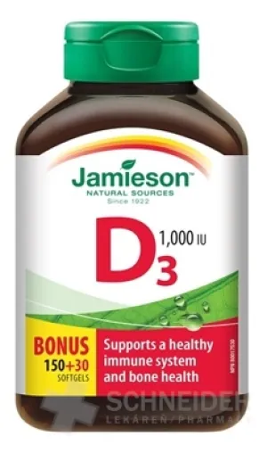 JAMIESON VITAMÍN D3 1000 IU
