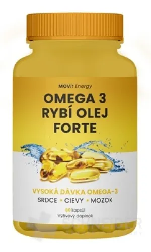 MOVit Omega 3 Rybí Olej FORTE