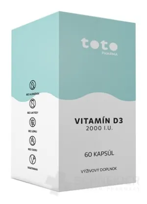 TOTO VITAMÍN D3 2000 I.U.
