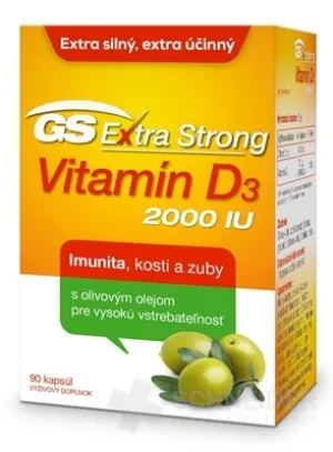GS Extra Strong Vitamin D3 2000 IU cps. 90