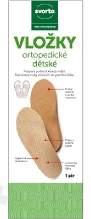 svorto VLOŽKY ortopedické detské 044