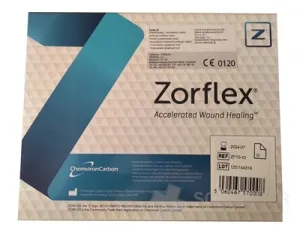 KRYTIE NA RANY ZORFLEX S AKTÍVNYM UHLÍM 10 X 10 CM