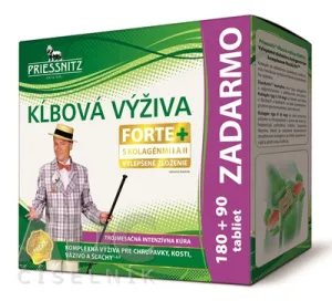 Priessnitz Kĺbová výživa FORTE+ kolagény 180+90 tbl. zadarmo