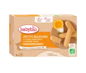 BabyBIO SUŠIENKY - PIŠKÓTY s príchuťou pomaranča