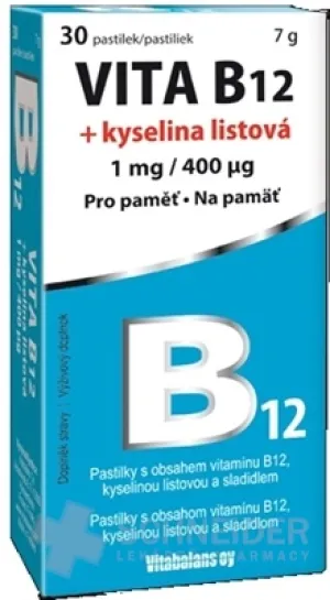 Vitabalans VITA B12 + kyselina listová