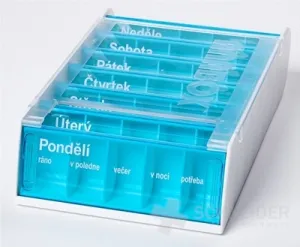 ANABOX Dávkovač na lieky 7 dní azúrový