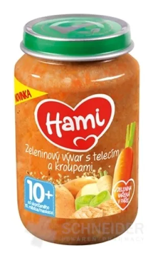 Hami príkrm Zeleninový vývar s teľacím a krúpami