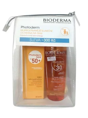Bioderma Photoderm BRONZ Olej SPF30 200ml + Photoderm MAX Krém SPF50+ neutrálny 40ml