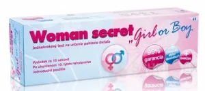Woman secret test na určenie pohlavia dieťaťa
