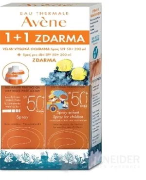 AVÉNE SPRAY SPF50+ (1+1 zdarma)
