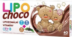 LIPOchoco Lipozomálne vitamíny C+D3+ZN+Baza čierna