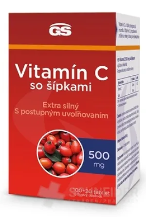GS Vitamín C 500 mg so šípkami