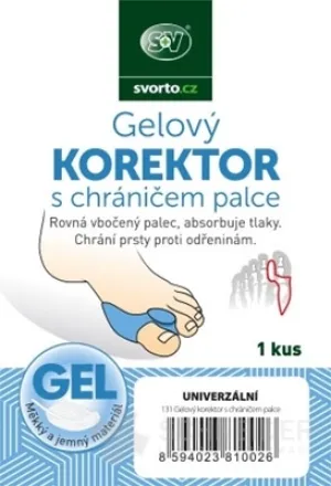svorto Gélový KOREKTOR s chráničom palca