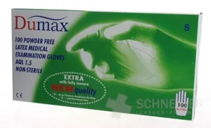 DUMAX RUKAVICE latexové vyšetrovacie