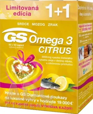 GS Omega 3 Citrus cps. 90+90 dárek 2017 ČR/SK