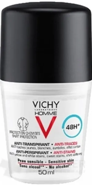 VICHY HOMME DEO ROLL-ON PROTI ŠKVRNÁM 48H