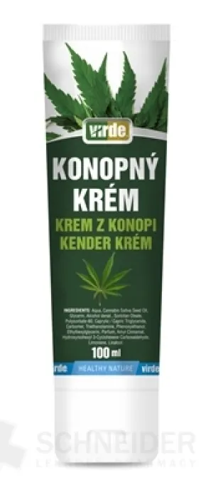 VIRDE KONOPNÝ KRÉM - rýchla úľava a uvoľnenie