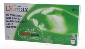 DUMAX RUKAVICE latexové vyšetrovacie