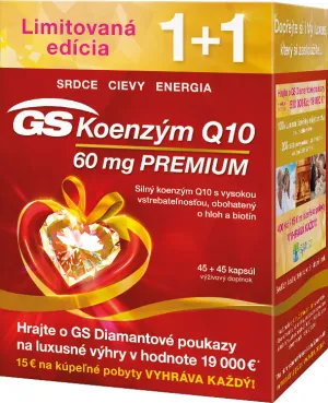 GS Koenzym Q10 60mg Premium cps. 45+45 dárek 2017 ČR/SK