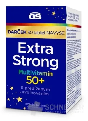 GS Extra Strong Multivitamín 50+, darček 2023