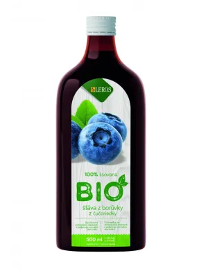LEROS Bio Šťava Čučoriedka + LN Detox