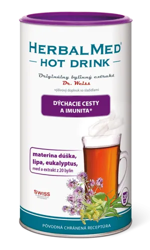Herbalmed HOT DRINK Dr.Weiss - dýchacie cesty a imunita 180 g