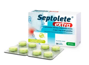 Septolete® extra s príchuťou citrónu a bazového kvetu pas ord 16x3 mg/1 mg*