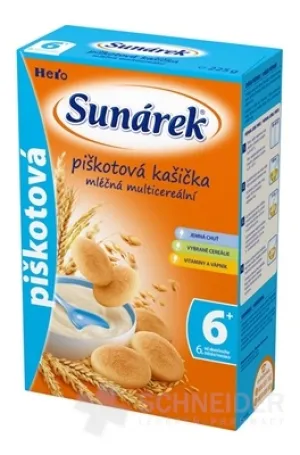 SUNÁREK mliečna multicereálna kašička