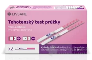 LIVSANE Tehotenský test prúžky