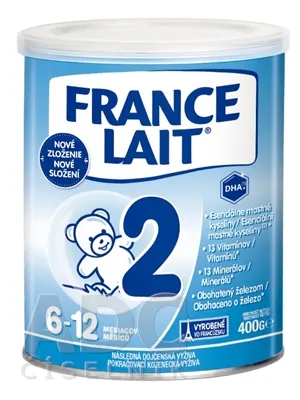 France Lait 2, 400 g od 6 - 12 mesiacov