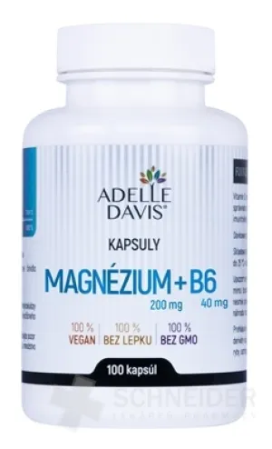 ADELLE DAVIS Magnézium (200 mg) + B6 (40 mg)