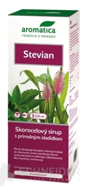 aromatica STEVIAN Skorocelový sirup
