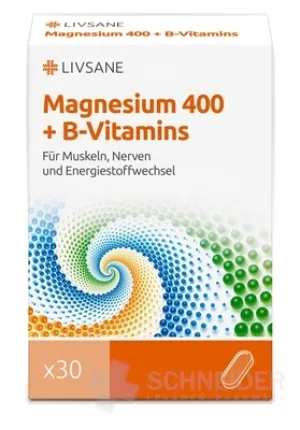 LIVSANE Magnézium 400 + B vitamíny