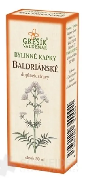 GREŠÍK BYLINNÉ KVAPKY BALDERIÁNSKE