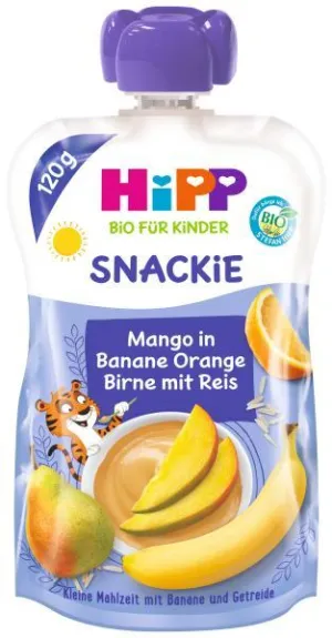 HiPP SPORT BIO Banán Pomaranč Hruška Mango Ryža