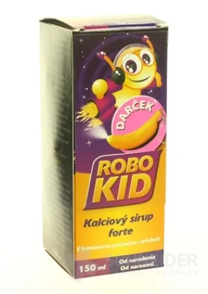 RoboKid Kalciový sirup forte s banánovou príchuťou