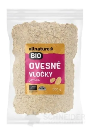 Allnature OVSENÉ VLOČKY jemné BIO