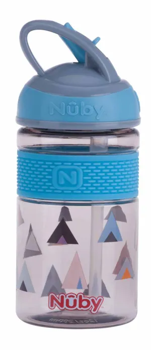Nuby Fľaša športová 2v1 modrá