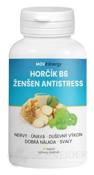 MOVit Horčík B6 Ženšen Antistress