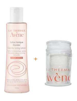 Avene Jemné pleťové tonikum pre suchú a veľmi suchú pleť 200ml + odličovacie tampóny
