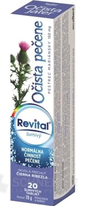 Revital Očista pečene + pestrec mariánsky 150 mg