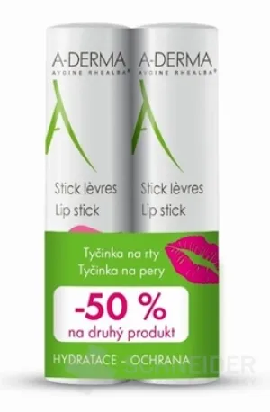 A-DERMA STICK LÈVRES À L’AVOINE RHEALBA (DUO)