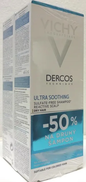 Vichy Dercos Ultraupokojujúci šampón na suché vlasy 2x200ml