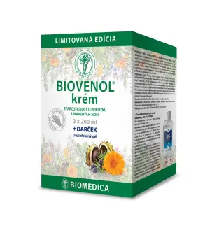 Biovenol krém 2x200ml+Bivenol micro tbl.10 ZDARMA