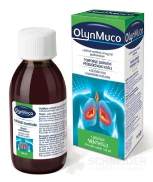 OlynMuco s príchuťou mentolu sirup 20 mg/ml
