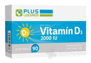 PLUS LEKÁREŇ Vitamín D3 2000 I.U.