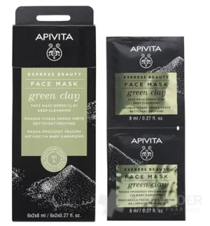 APIVITA EXPRESS BEAUTY FACE MASK green clay
