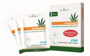 Cannaderm mentholka CHLADIVÁ KONOPNÁ NÁPLASŤ 3 ks