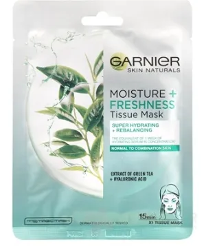 GARNIER Skin Mask FRESHNESS Zelený čaj